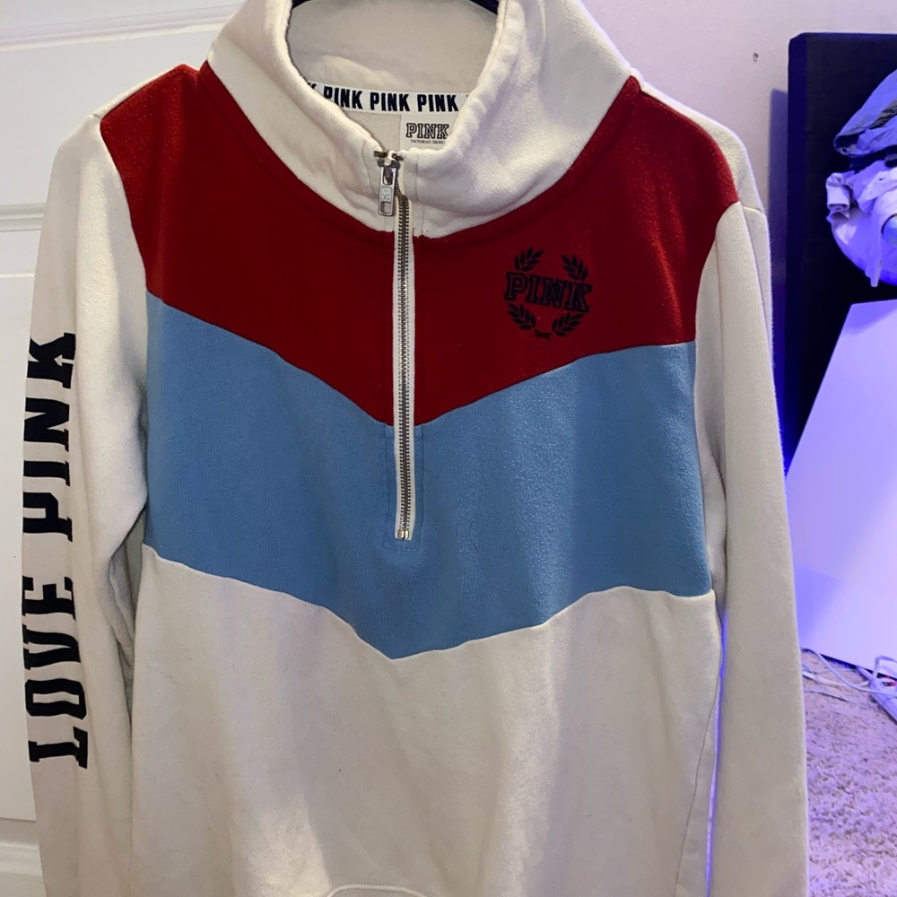 pink zip up hoodie